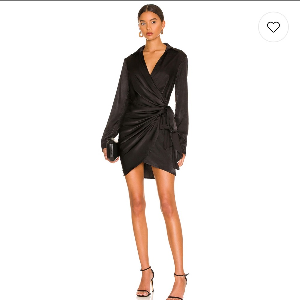 REVOLVE SOPHIE DRAPED MINI DRESS (XS)